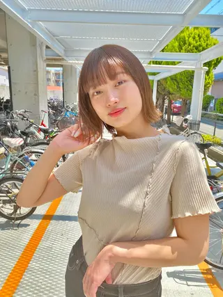 ミディアム CHAINON 木原崇了のヘアスタイル