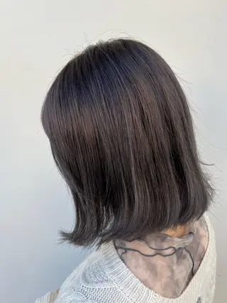 ミディアム カラー 福本 光のヘアスタイル