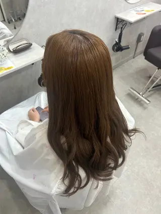 ロング カラー ヘアアレンジ 大宮/韓国風🩶/ 七海芽亜利のヘアスタイル
