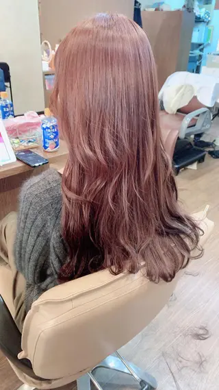 ロング カラー coupe ciseauxのヘアスタイル