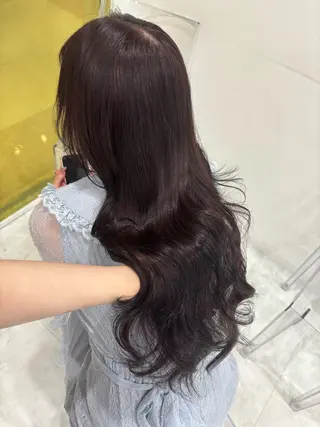 ロング カラー ガーリー♡女の子っぽ ヘア♡ピンクカラー♡のヘアスタイル