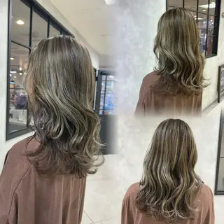 セミロング カラー 🌈半谷 千尋⛅️✨のヘアスタイル