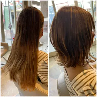 ミディアム 本田 卓也のヘアスタイル