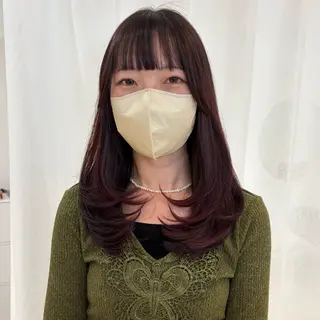 ロング カラー yukari🌷名駅 *大人かわいい艶髪のヘアスタイル