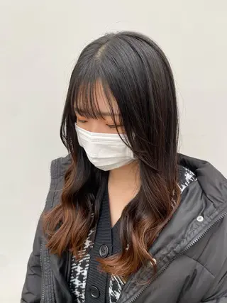 ロング Rinka/梅田/ 透け感カラー🤎のヘアスタイル