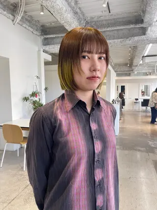 ミディアム oma 袮次金 鈴香のヘアスタイル