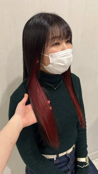 ロング カラー ayumi hondaのヘアスタイル