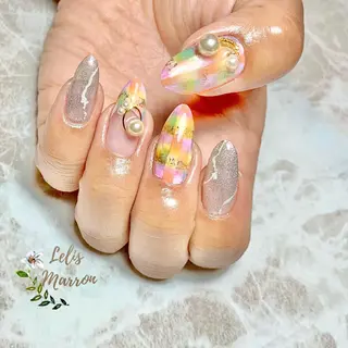 ネイル Lelis Marron所属・岸 侑李のネイルデザイン