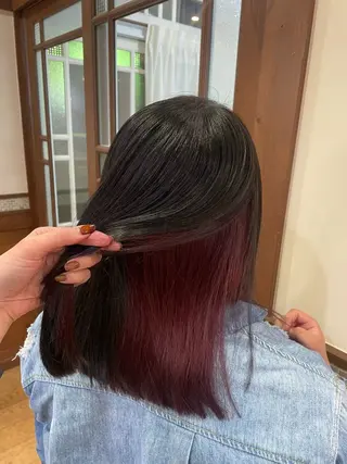 カラー 笹岡 咲彩のヘアスタイル