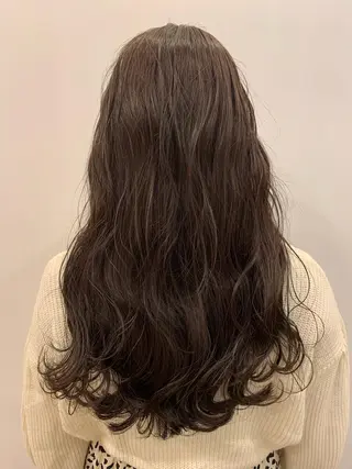 ロング カラー 長谷川 湧のヘアスタイル