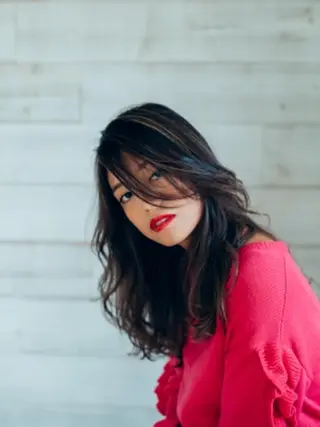 ミディアム カラー パーマ ヘアアレンジ amie 高崎 【アミ】のヘアスタイル