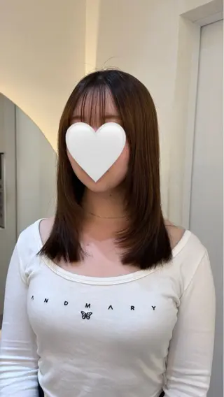 ミディアム nok所属・レイヤー/ベージュ/ どますず🌺のヘアスタイル