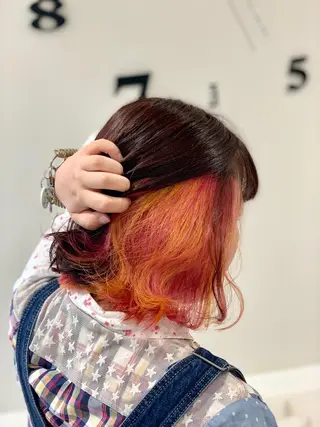 ミディアム カラー 松吉 純平のヘアスタイル