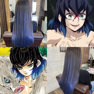 ロング カラー ✯カラー&編み込み エクステ✯池田智博✯のヘアスタイル