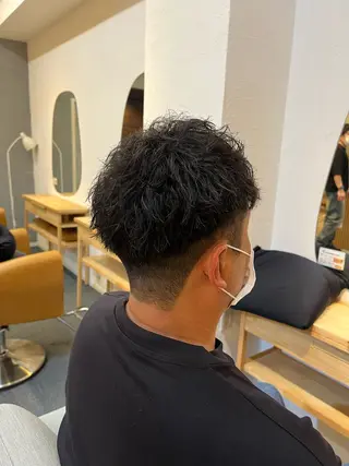 パーマ メンズ 海江田 しずかのヘアスタイル