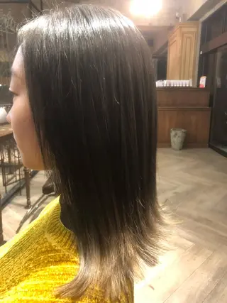 ミディアム カラー 藤木 雅俊のヘアスタイル