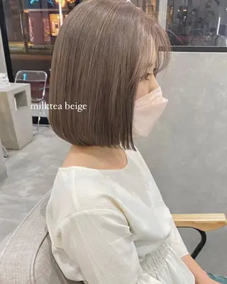 ミディアム mood alissaのヘアスタイル