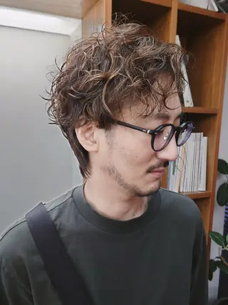 メンズ パーマ カラー Paddle所属・【メンズスタイル】 ﾏｴﾇﾏｷﾎのヘアスタイル