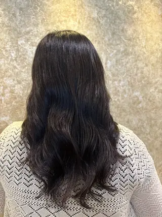 ロング パーマ 阿部 美鈴のヘアスタイル