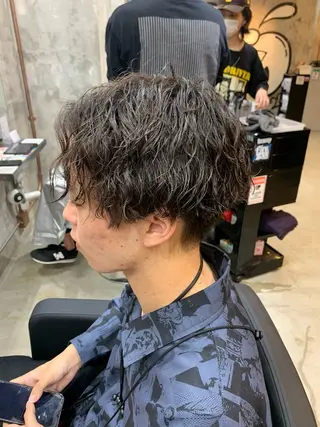 パーマ メンズ ⚡️メンズパーマ特化 mens支持◎/忠地のヘアスタイル