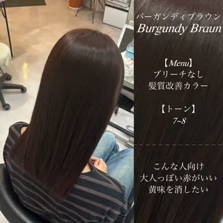 セミロング カラー 🌙髪質改善カラー Momoka🦋のヘアスタイル