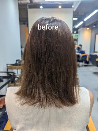 ミディアム スパニスト 中川のヘアスタイル
