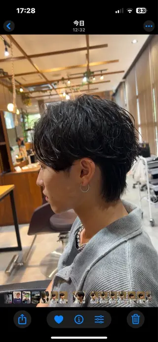 パーマ メンズ LATTE 前橋所属・蜂須賀 輝のヘアスタイル