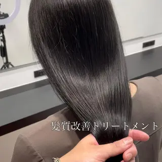 ロング カラー 切りっぱなしボブイヤ リングカラー清水隆央のヘアスタイル