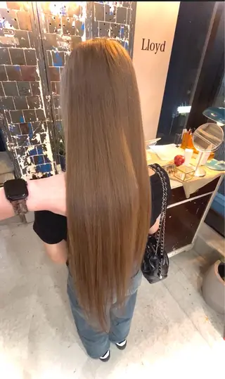 ロング カラー ヘアアレンジ 菅宮 皐のヘアスタイル