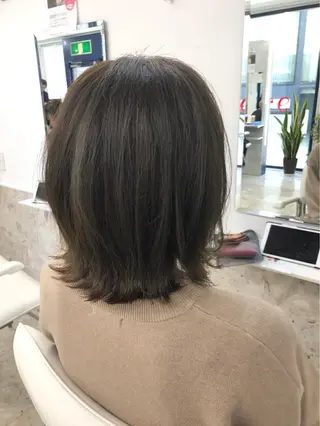 ミディアム カラー ヘアアレンジ 🧸縮毛矯正特化 金澤 彩香🎀のヘアスタイル