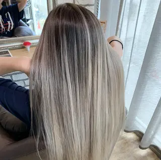 セミロング カラー 西中エリアNo.1✨ 髪質改善ラビマーニのヘアスタイル