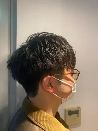 ショート メンズ CIEN white所属・パーマモデル募集中 渥美翔人のヘアスタイル