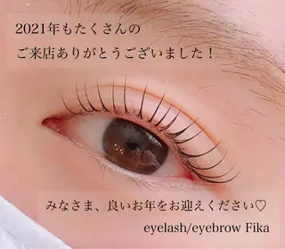 マツエク・マツパ eyelash/eyebrow　salon Fika所属・水軒 朋美のマツエク・マツパデザイン