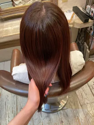 ミディアム 赤木蓮/メンズ特化 パーマ/ハイトーンのヘアスタイル