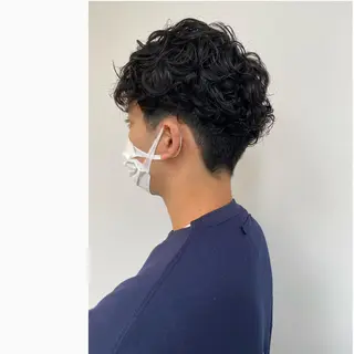 パーマ メンズ 派手カワ🌈💖 イノウエアヤカのヘアスタイル