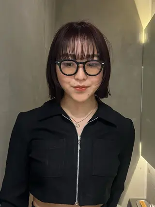 ショート カラー MISAKI🪐 縮毛矯正のヘアスタイル