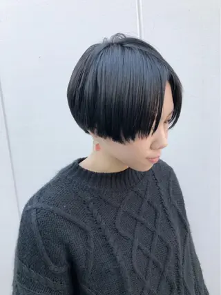 ショート カラー ノグチ ユウキ/ボブのヘアスタイル