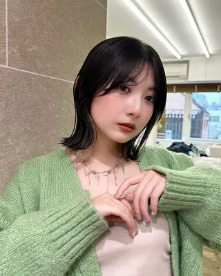 ミディアム 表参道美容師ゆいか ♡ミディアムレイヤーのヘアスタイル