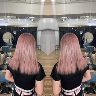 セミロング カラー レイヤー/ボブ/ ミニボブ/AOIのヘアスタイル