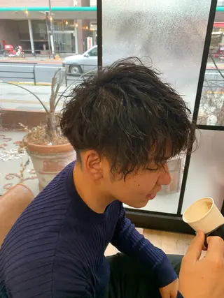 ショート パーマ メンズ SHIAN立川 及川 17時〜限定のヘアスタイル