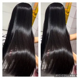 ロング パーマ Lond luce所属・郁弥モテショート💕 髪質改善ストレートのヘアスタイル