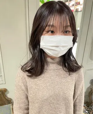 セミロング 原 菜帆のヘアスタイル