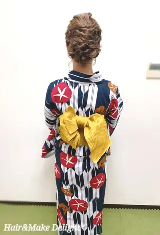 ロング ヘアアレンジ Hair&Make  Delight*のヘアスタイル