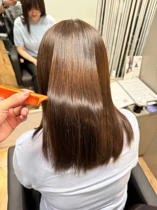 セミロング 加藤 優眞のヘアスタイル