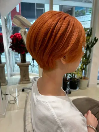 ショート カラー ぷっつりボブ🫧 タケウチアミのヘアスタイル