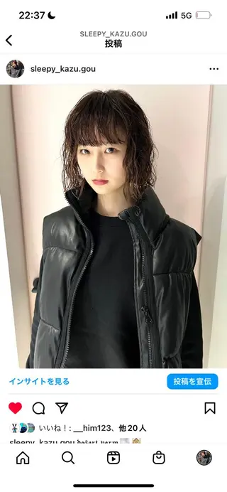 ショート パーマ 丹治 一輝ボブ/ショートのヘアスタイル