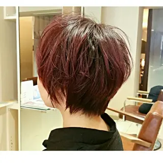 ショート カラー ショートヘア💫 ハイトーン西田拓馬のヘアスタイル