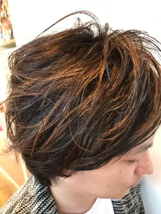 ショート カラー メンズ 黒木 健悟のヘアスタイル