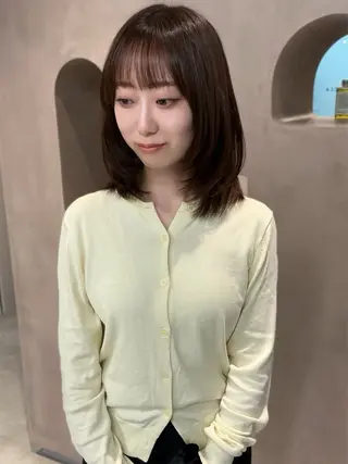ミディアム miyu /yucca大阪京橋のヘアスタイル