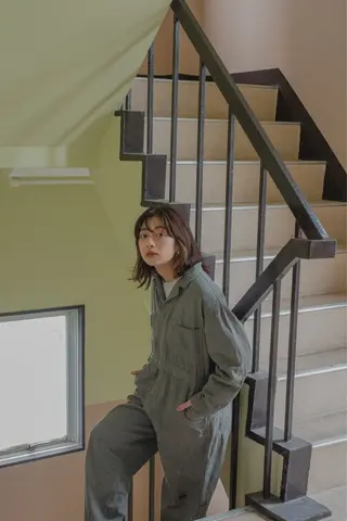 ミディアム 坂井翔 kiju オーナースタイリストのヘアスタイル